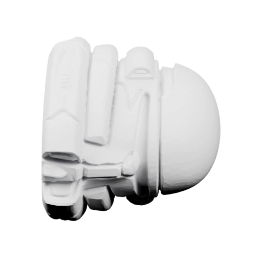 Круглая форма с центральным отверстием и ребрами на боках