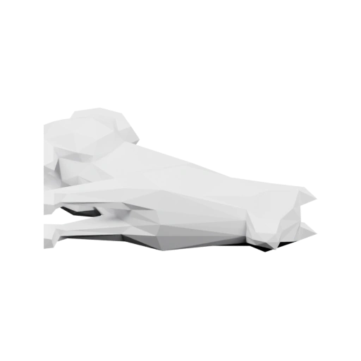 Геометрическая форма сидящей собаки, изображённая в разных проекциях