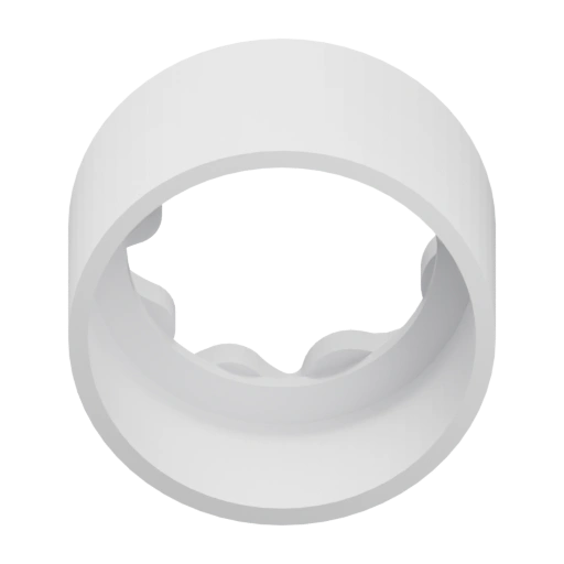 Узкая часть с отверстием и выступами для фиксации