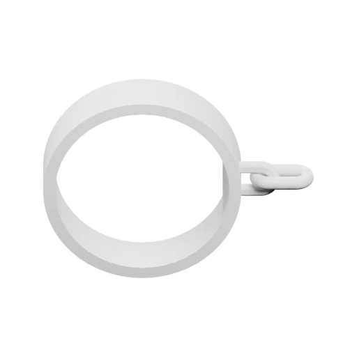 Два круглых кольца соединены цепочкой с замком