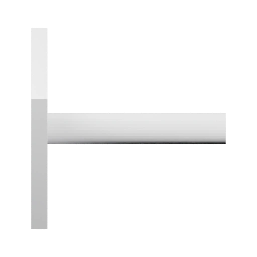 Прямой стержень установлен на плоскую основу