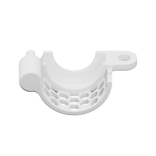 Устройство с отверстиями для крепления, имеет выемку и штифт