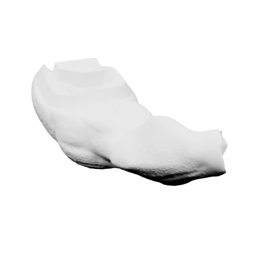 Сложная форма с выступами и захватом, напоминает руку с механизмом