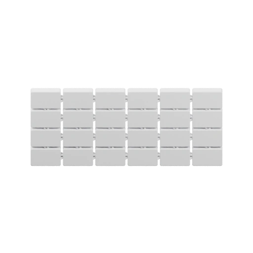 Сложенная в ряды, с характерной выемкой на каждом кусочке