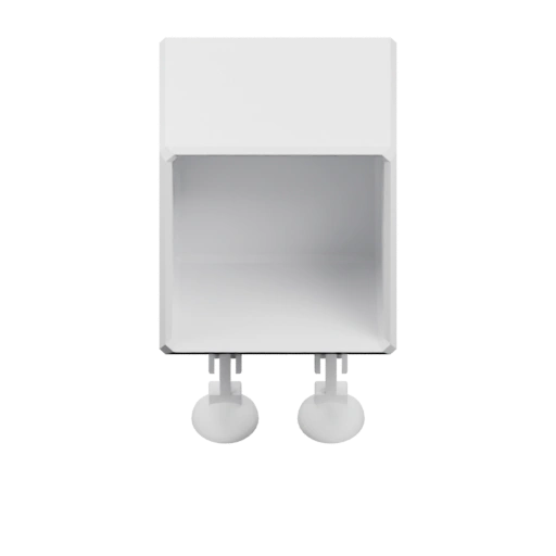 Имеет верхнюю часть и нижние ножки с креплениями