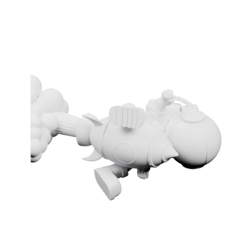 Фигурка с тонкой шейкой и облаком на вершине