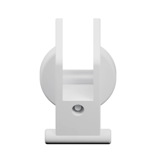 Имеет две вертикальные планки и круглое основание с отверстием