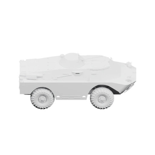 Узкий корпус с колёсами и башней на крыше