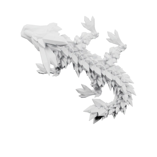 Забавная фигурка с острыми шипами и изогнутым телом