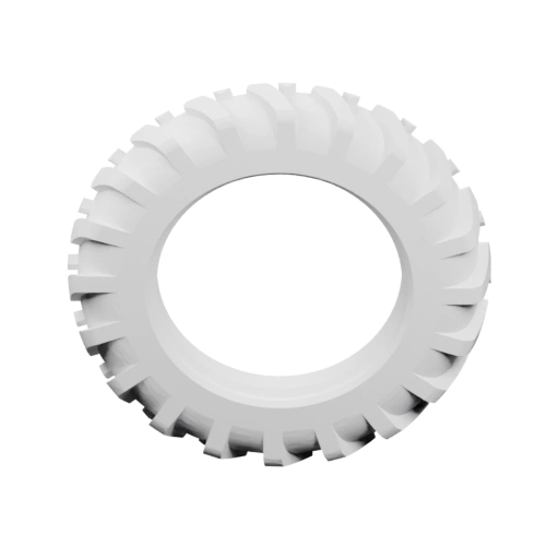 Круглый сегмент с зубцами и отверстиями для крепления