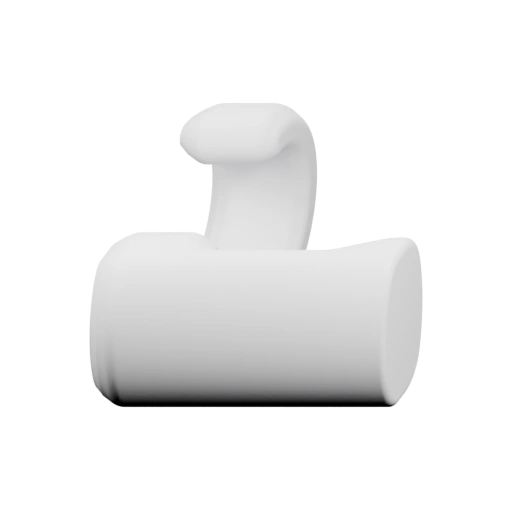 Изогнутый элемент для подвешивания вещей на стене