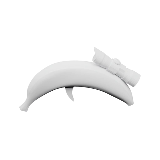 Кривая форма с двумя ушками и цилиндрическими элементами