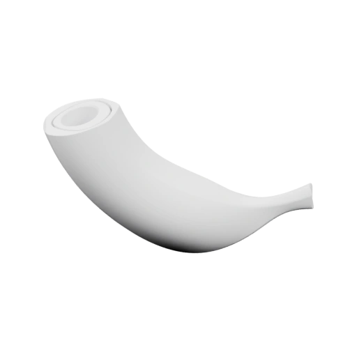 Два изогнутых объекта, похожих на бананы, с отверстиями на концах