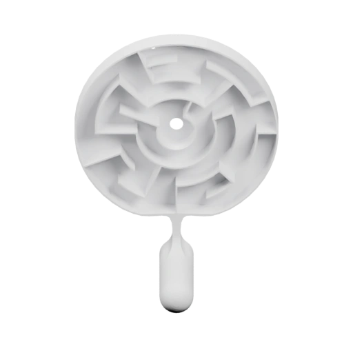 Круглая деталь с внутренним узором и подвесом