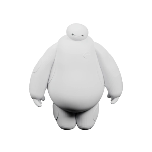 Симметричное тело с поднятыми конечностями, округлые формы