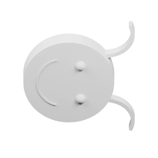 Плоская форма с двумя выступами и двумя отверстиями