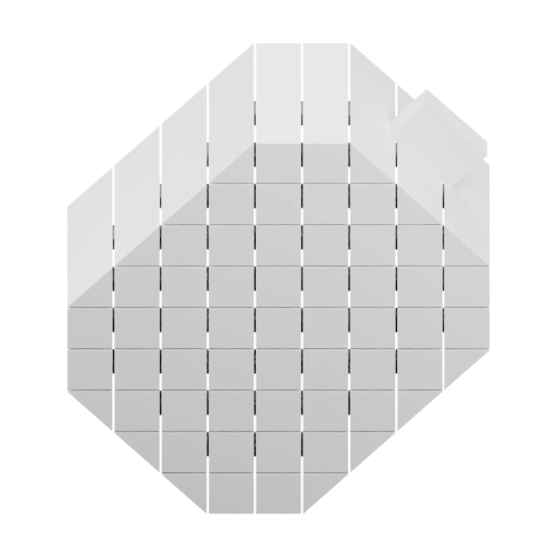 Геометрическая форма с решёткой и основанием для установки