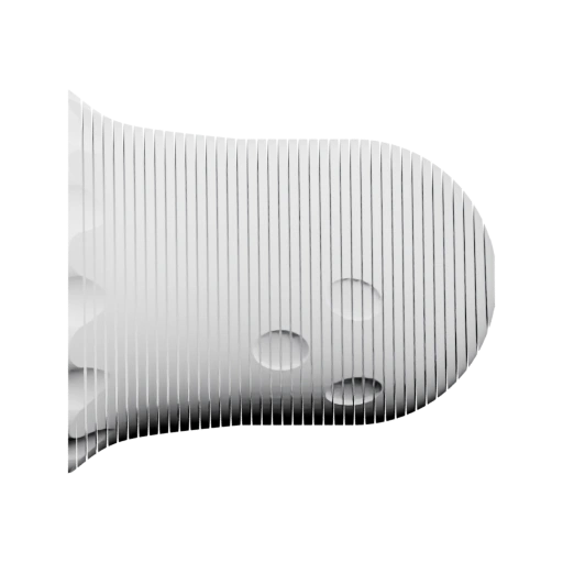 Фигурка в форме призрака с круглыми отверстиями вместо глаз и рта