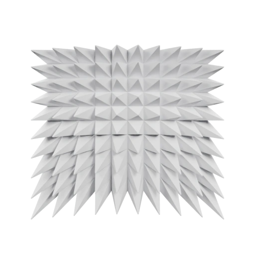 Структурированная поверхность с выступами и цифровыми обозначениями