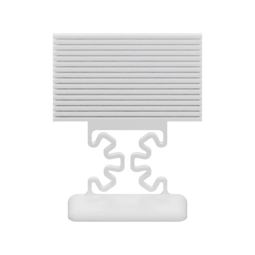 Устройство для фиксации таблички с декоративным основанием и верхней частью