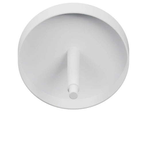 Круглая крышка с центральной осью и подставкой