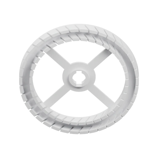 Круглое с радиальными прорезями и зубчатым ободом