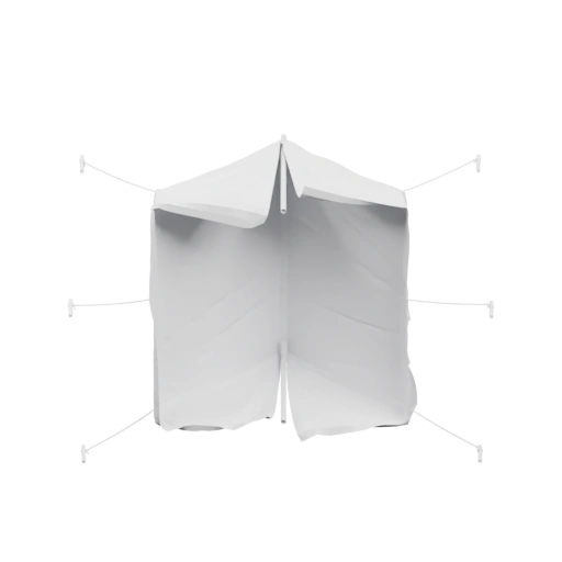 Устройство с наклонной крышей и опорами для устойчивости