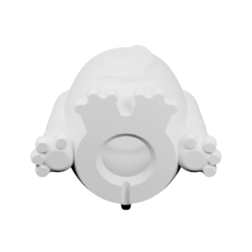 Фигурка с круглой головой и лапками, с отверстием внизу