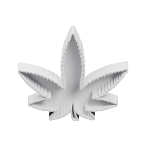 Форма листа с выступающими краями и текстурой