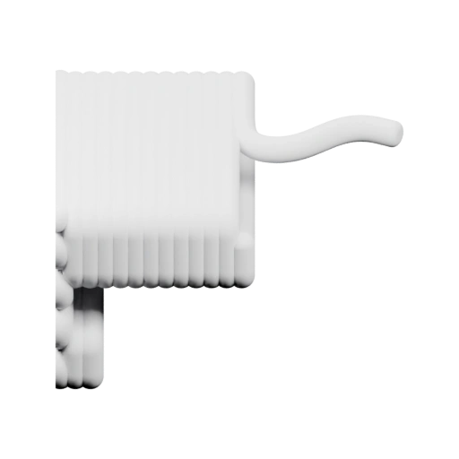 Устройство с выступом для крепления и рядами для хранения