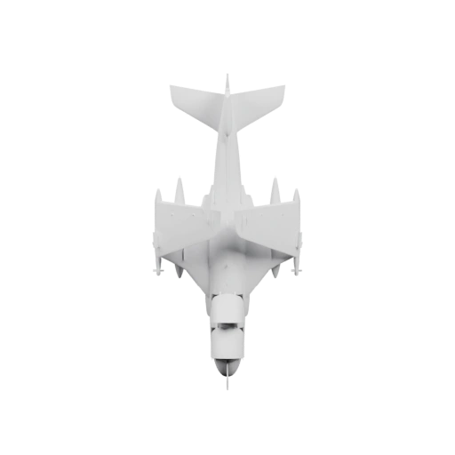 Узкий корпус с двумя крыльями и хвостовым оперением