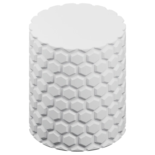 Цилиндрическая конструкция с узором из шестиугольников на поверхности