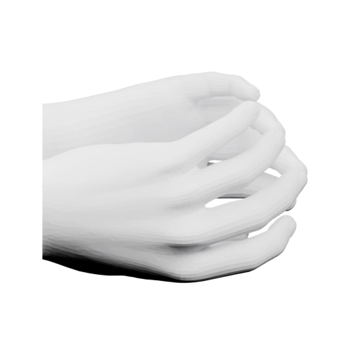 Две руки с разными позами, включая сжатие и раскрытие пальцев