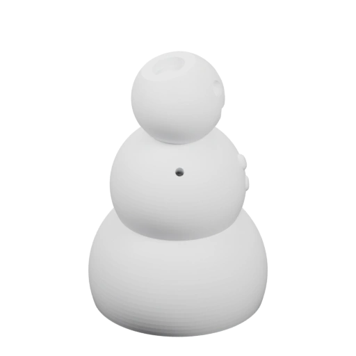 Три соединённых сферических элемента с отверстиями и выступами