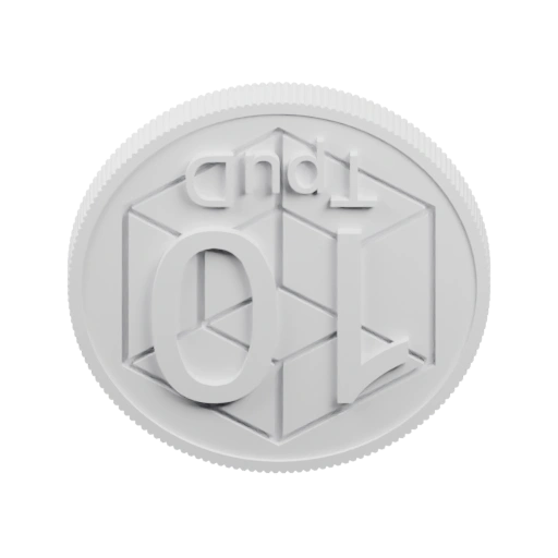 Плоская форма с рельефным изображением и текстом на одной стороне