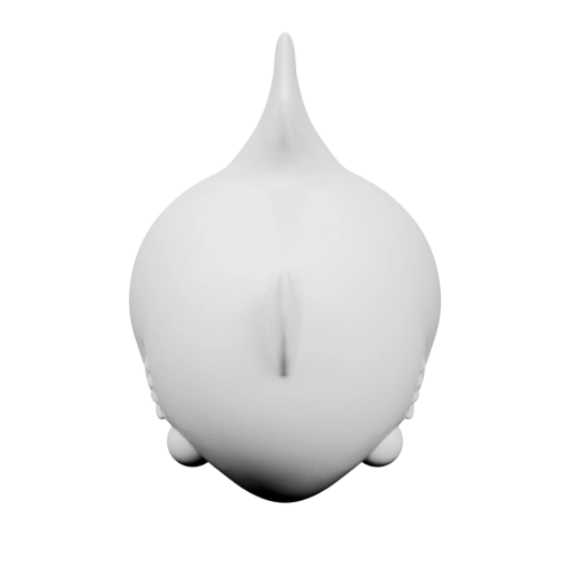 Фигурка с круглым телом, плавниками и хвостом