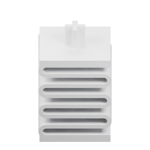 Устройство с рядами щелей и выступом сверху для потока воздуха