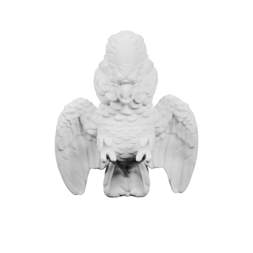 Симметричная фигура с крыльями и когтями