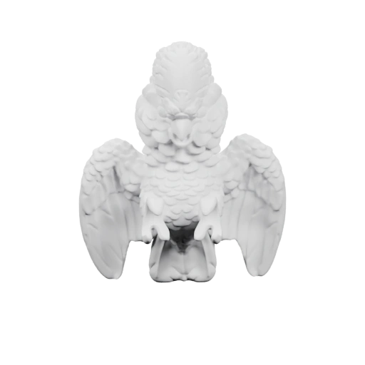 Фигурка с крыльями и головой, с отверстиями для крепления