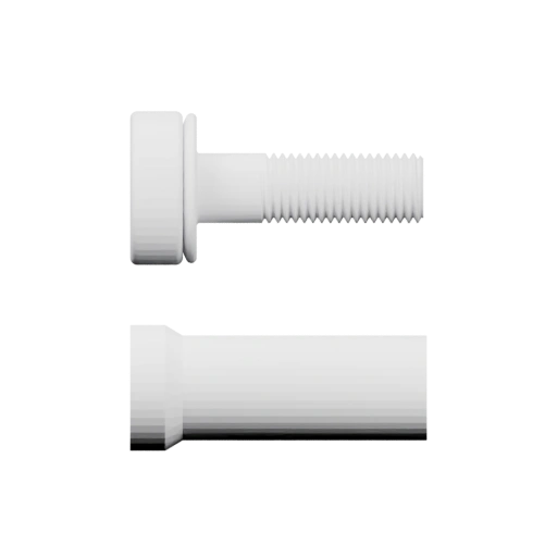 Цилиндрическая часть с резьбой и плоским основанием