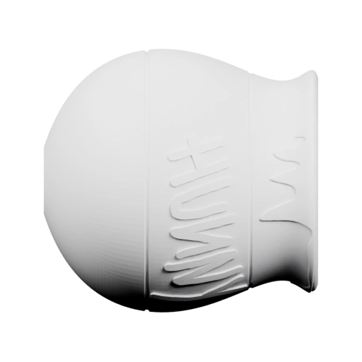 Круглый кувшин с выступающими буквами и каплями на краю