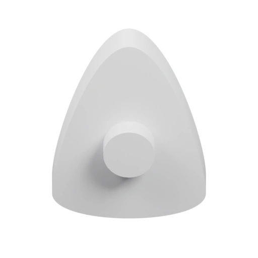 Форма напоминает гитарную пикату и крепежную часть