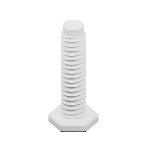 Цилиндрическая форма с резьбой и шестигранной основой