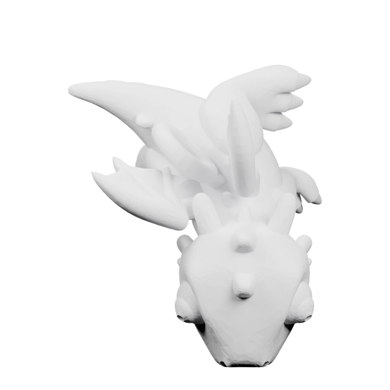 Маленький дракон с крыльями, хвостом и лапами, в разных позах