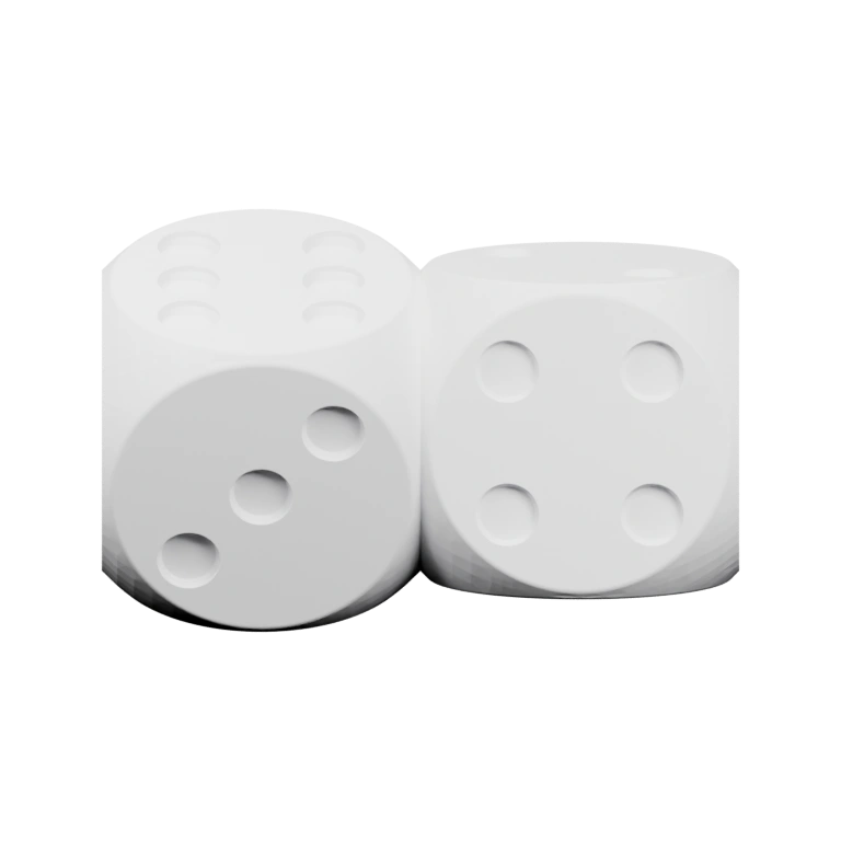 Два кубика с отверстиями для предметов