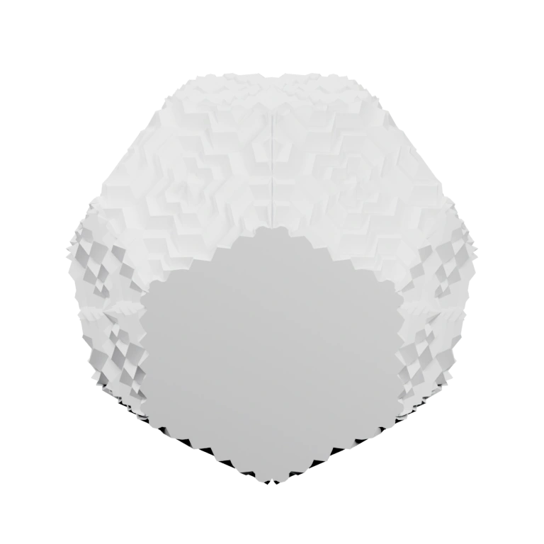 Поверхность с геометрическими волнами, симметрично оформленная, с открытым центром