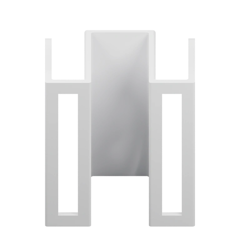 Состоит из двух частей с отверстиями и винтовыми элементами