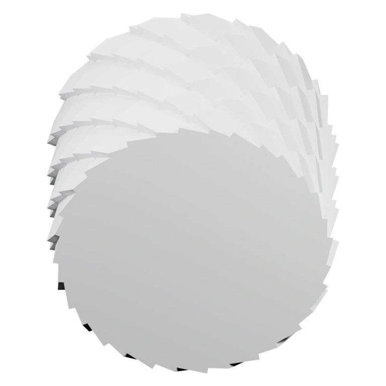 Сложная геометрия с радиальными лопастями и квадратными плитками