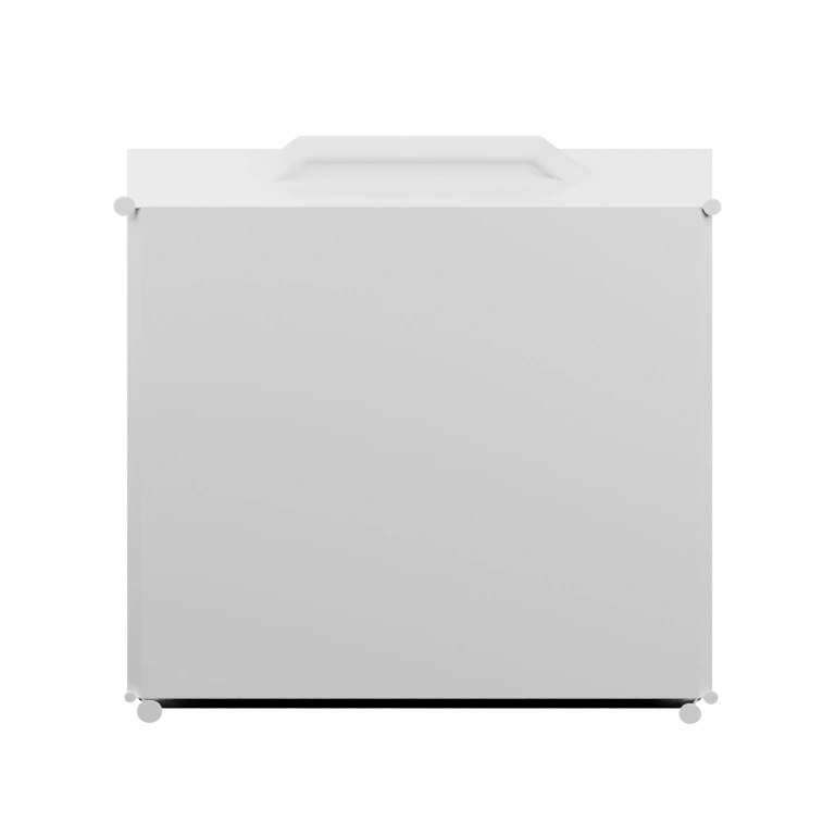 Прямоугольная конструкция с вырезом для ручки и внутренними полками