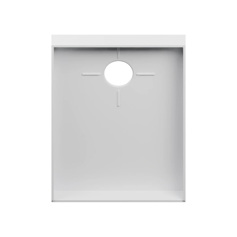 Круглое отверстие с крепежными элементами, вертикальные стойки